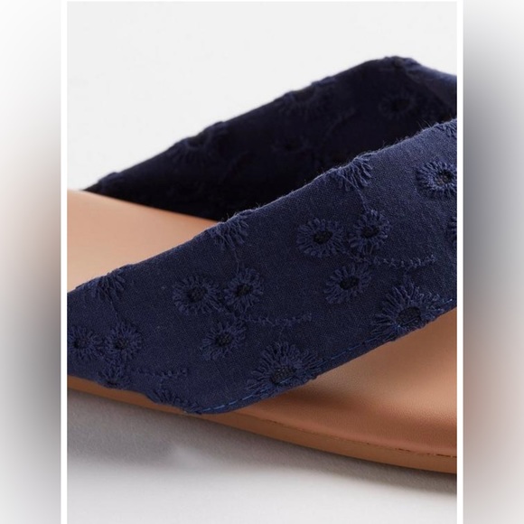 Torrid Navy Eyelet Flip Flop (WW) - Picture 5 of 7